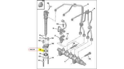 Garnitura Injector Citroen Berlingo C2 C3 C4 C5 Jumpy Xsara Ford C-Max Focus Mazda 2 3 Mini Peugeot 1007 206 207 3008 307 308 407 5008 Expert Partner