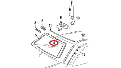 Garnitura Parbriz Toyota 5611760080