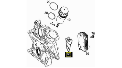 Garnitura Racitor Ulei Mercedes A6111840280