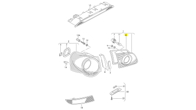 Garnitura Vw 3C9945191