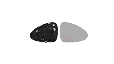 Geam oglinda exterioara cu suport fixare Porsche Panamera (970), 09.2009-09.2016, partea Dreapta, incalzit; sticla convexa; geam cromat, Aftermarket