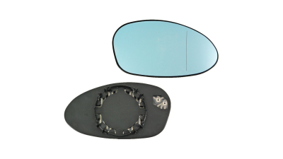 Geam oglinda Bmw Seria 1 (E81/E82/E87/E88) 09.2004-, Seria 3 E46 coupe M3 si E90/E91 2004-2008 Sedan /Touring  partea dreapta , sticla Albastra Asferica Cu incalzire
