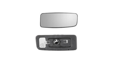 Geam oglinda exterioara cu suport fixare Mercedes Sprinter 209-524, 2009-2018, Sprinter W910, 2018-, Vw Crafter (2e), 2009-04.2017, Dreapta, panoramica; inferior; pentru oglinzi OE, View Max
