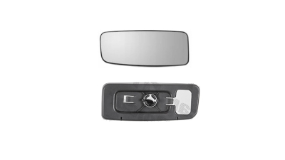 Geam oglinda exterioara cu suport fixare Mercedes Sprinter 209-524, 2009-2018, Sprinter W910, 2018-, Vw Crafter (2e), 2009-04.2017, Stanga, panoramica; inferior; pentru oglinzi OE, View Max