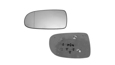 Geam oglinda Opel Corsa C 2000-2010 Tigra 2004-2009 stanga asferica cu incalzire sticla crom