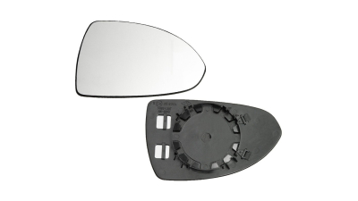 Geam oglinda Opel Corsa D 07.2006-2014 , Corsa E 11.2014- ; dreapta convexa fara incalzire crom