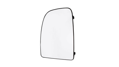 Geam oglinda Peugeot Boxer Citroen Jumper Fiat Ducato 2006-2014 partea stanga, crom convex fara incalzire Partea Superioara, fixare cu banda adeziva peste oglinda veche