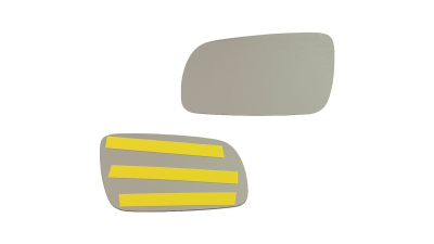 Geam oglinda Seat Ibiza , Cordoba 6K 1993-2002, VW Golf 3 1991-1998,  Golf 4 Cabrio 1998- , Vento 1991-1998, sticla Stanga fixare cu banda adeziva