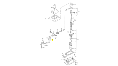 Ghidaj Selector Vw 1H0711211