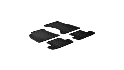 Set covorase auto din cauciuc Audi A4 Avant/ Sedan (B9) 11.2015-, A4 Facelift 2021-, Manual/ Automat, Negru, Gledring, 4 buc.