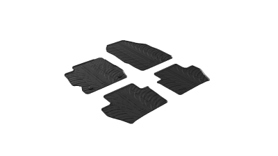 Set covorase auto din cauciuc Ford Ka+ 09.2017- (Manual), Negru, Gledring, 4 buc.