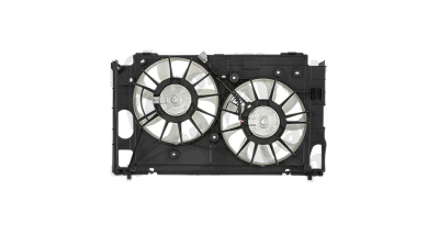 GMV radiator electroventilator Toyota Auris, 2012-2019, motor 1.2 Turbo, benzina, 295/295 mm; 2 pini; fara modulul de control electronic, 