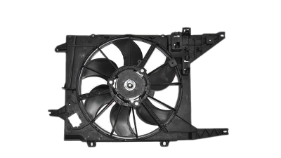 GMV radiator Electroventilator Dacia Logan 2004-2012 motorizare 1.4 53/55kw ; 1.5 dCi (48/50/55/62/63/66kw) si 1.6 (62/64/70/77/82kw), 320W, 2pini, tip Bosch , 380mm , pentru modele cu AC 