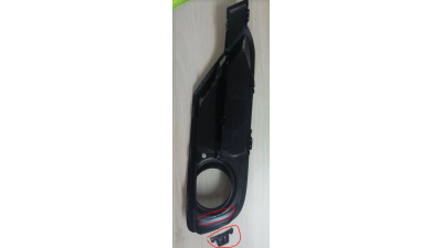 CLEMA RUPTA - Grila bara fata Bmw Seria 3 (F30/31/F80), 01.2012-, Model Sport Line ; partea Stanga interior, cu locas pentru proiectoare 51117300737, 20D12711 Model SPORT