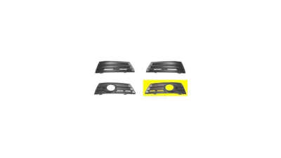 Grila bara fata VW Passat CC (3Cc), 06.2008-02.2012, Stanga, 3C8853665C, 955627-1 cu locas pentru proiectoare