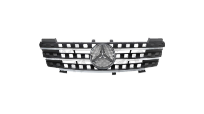 Grila radiator Mercedes Clasa ML (W164), 07.2005-11.2011, crom/negru 16488006857167, 504505-1