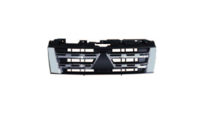 Grila radiator Mitsubishi Pajero (V80/V90), 2012-, gri inchis, 7450A825, 528705-6 cu ornament cromat