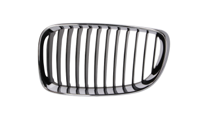 Grila radiator Bmw Seria 1 (E81/E82/E87/E88), 2007-09.2011, stanga, crom/negru, 51137166439, 200105-9