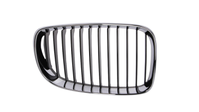 Grila radiator Bmw Seria 1 (E81/E82/E87/E88), 2007-09.2011, dreapta, crom/negru, 51137166440, 20010510