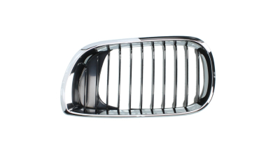 Grila radiator Bmw Seria 3 (E46), Sedan/Combi,10.2001-06.2005, stanga, crom/negru, 51137030545, 200905-5