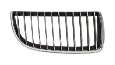 Grila radiator Bmw Seria 3 E90/E91 2004-08.2008 Model 325d, 325i, 325Xi, 330d,330i, 330Xd, 330Xi, 335d, 335i, 335Xi, partea dreapta, crom/crom/negru, 51137120010, 204005-4
