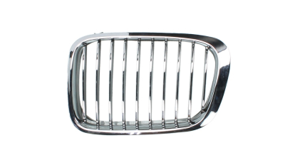 Grila radiator Bmw Seria 3 (E46), Sedan/Combi, 06.1998-09.2001, stanga, crom/crom/negru, 51138208489, 20080511