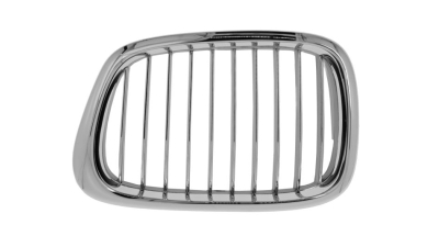 Grila radiator Bmw Seria 5 E39, 2000-06.2004, stanga, crom/negru, 51137005837, 201605-1