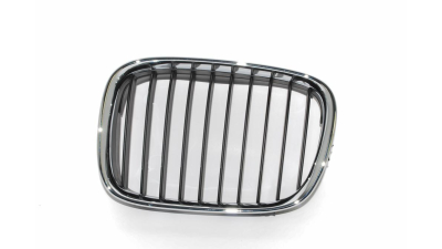 Grila radiator Bmw Seria 5 E39, 01.1996-1999, stanga, crom/negru, 51138159315, 201615
