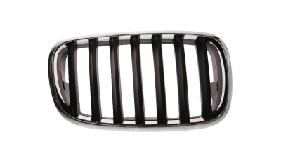 Grila radiator Bmw X5 (E70), 10.2006-04.2010, X6 (E71), 01.08-12.13, dreapta, crom/negru, 51137157688, 205105-4