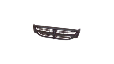 Grila radiator Chrysler Voyager Model European, 01.1996-12.1999, Dodge Caravan 12.1995-08.2000, gri, 4576955, 240105-1 cu priza intrare aer mare