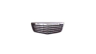 Grila radiator Mercedes Clasa E (W211) Sedan/Combi, 06.2006-2009 , crom/negru, 2118801783, 501705