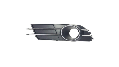 Grila bara fata Audi A6 (C7), 01.2011-06.2014 cu Cruise Control Activ, Stanga, 4G0807681B, 13E127-1 cu locas pentru proiectoare,insertie crom