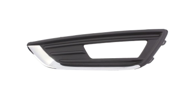 Grila bara fata Ford Focus III, 10.2014-08.2018, parte montare partea stanga, cu gaura proiector, cu ornament cromat, RETOV, 32C2275R, Aftermarket ; 1873304