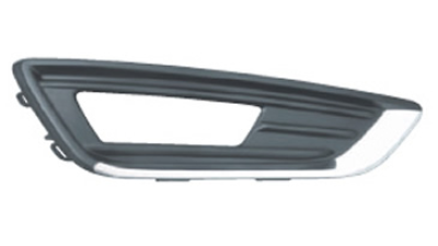 Grila bara Ford Focus 3 10.2014-08.2018, Fata partea Dreapta, Cu gaura pentru proiector, cu element cromat, F1EB-15A298-D, 1873303