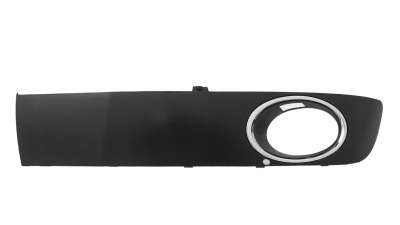 Grila bara Vw Transporter/Multivan (T5) 10.2009-2015, Fata partea Stanga, Cu textura, cu gaura pentru proiector, cu rama cromata, 7E0807489
