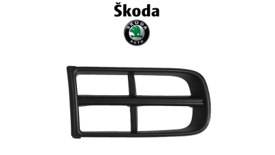 Grila bara fata Skoda Fabia 2 Skoda Roomster 2007-2010 dreapta (capac proiector) pentru proiectoare rectangulare