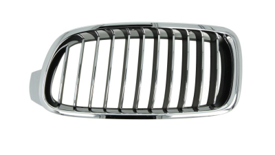 Grila radiator Bmw Seria 3 (F30/F31), 01.2012-12.2019 Model LUXURY, partea stanga, 51137263481, 20D105-5, (fara model GT)