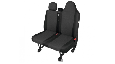 Husa bancheta cu doua locuri Ares Van DV2 Tailor Made Trafic, pentru Renault Trafic 3, Opel Vivaro 2, Fiat Talento, Nissan NV300, cu bancheta fractionata si sezut rabatabil