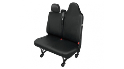 Husa bancheta cu doua locuri Practical DV2 Master imitatie piele neagra, pentru Renault Master III , Opel Movano III , Nissan NV 400, dupa 2010