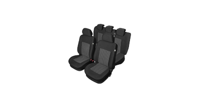 Set huse scaun model Perun pentru Citroen Xsara, culoare Negru, set huse auto Fata + Spate