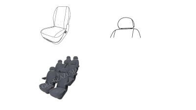 Huse scaune auto Seat Alhambra pentru scaunele din fata (2buc - 1 husa scaun si 1 husa tetiera )