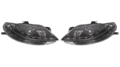 Far Seat Ibiza (6J) 04.2008-04.2012 BestAutoVest partea Dreapta/ Stanga H1+H1 manual/electric , cu lumina pozitie LED, transparent negru