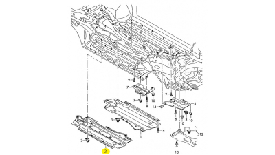 Imbracatura Podea Dreapta Vw 4F0825208J