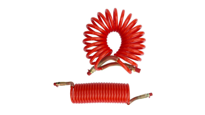 Furtun aer frana spiralat rosu M22 pentru tiruri si camioane
