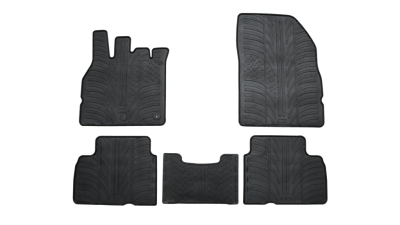 Set covorase auto din cauciuc Renault Scenic 3 (JZ)/ Facelift 2009-10.2016, Negru, Gledring, 5 buc.
