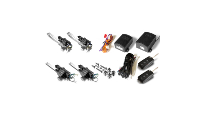 Inchidere centralizata Keetec pentru Skoda Octavia 1 cu telecomanda cu lamela tip briceag, 4 actuatori , 2 telecomenzi si 2 module comanda