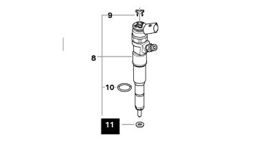 Saiba injector Alfa Romeo, BMW, Citroen, Fiat, Ford, Hyundai, Iveco, Jaguar, Kia, Lancia, Land Rover, Mercedes Benz, Mini, Opel, Peugeot, Suzuki, Volvo, Original, 13532247156