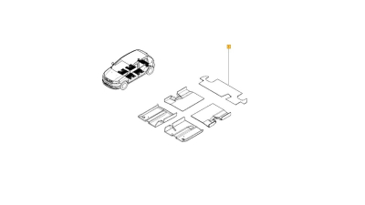 Insonorizant Tableta Spate Dacia Logan II 2012-02.2016, Original 799273882R
