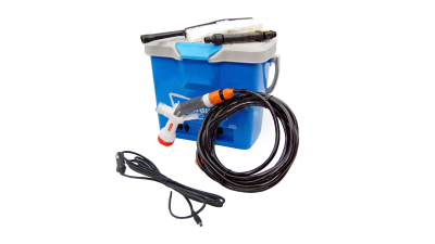 Instalatie spalat masina cu alimentare la 12V, cu perie si pistol presiune, rezervor 20litri, aparat de spalat cu presiune