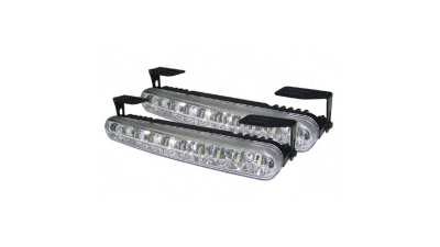 Set de 2 lumini de zi auto Keetec Daytime running 24 leduri Piranha 12V/24V , 160x25x40 mm 